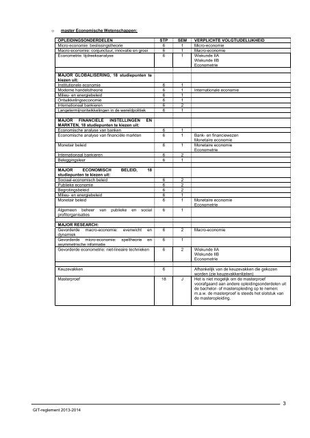 Geïndividualiseerde trajecten Academiejaar 2013-2014 - Faculteit ...