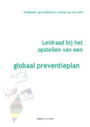 Leidraad bij het opstellen van een globaal preventieplan - Febelgra