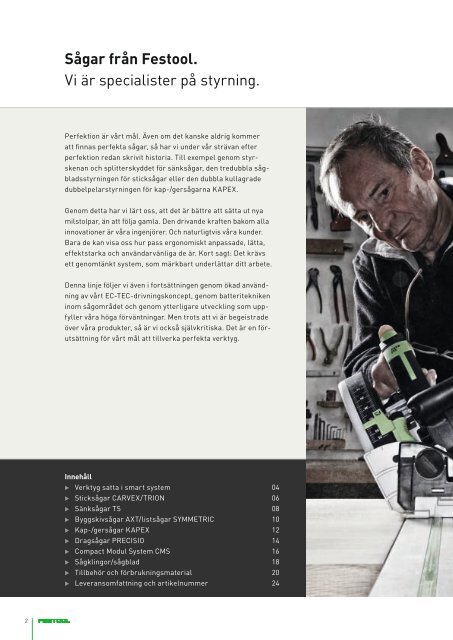 Produktsortiment - Festool