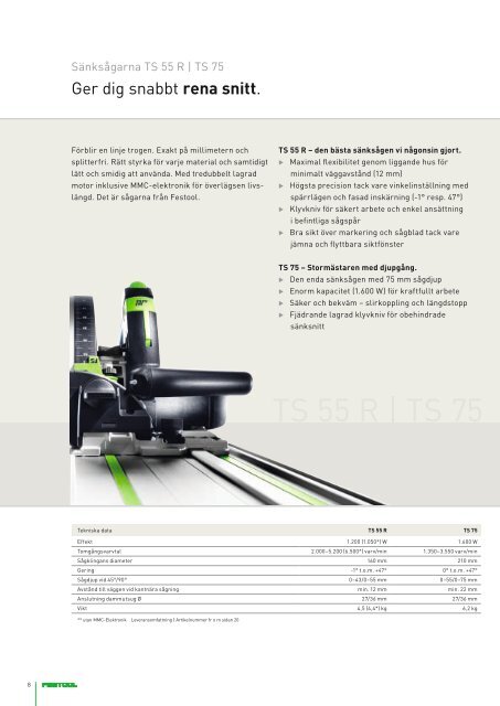 Produktsortiment - Festool