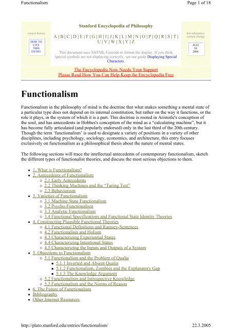 Functionalism