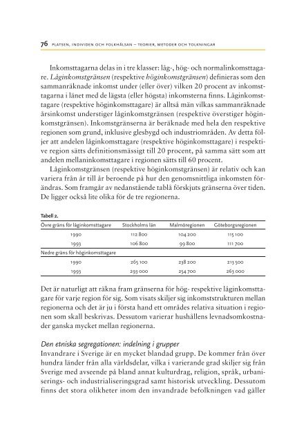 Platsen, individen och folkhälsan, 3.06 MB - Statens folkhälsoinstitut