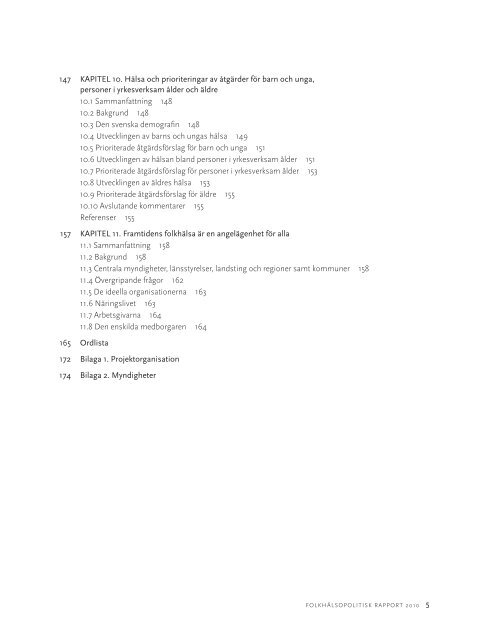 Folkhälsopolitisk rapport 2010. Framtidens folkhälsa - Statens ...