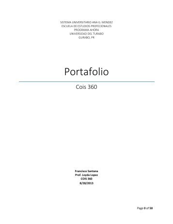 COIS 360 PORTAFOLIO 