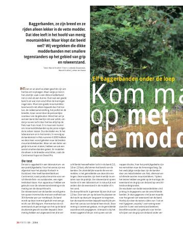 Elf baggerbanden onder de loep - Fiets