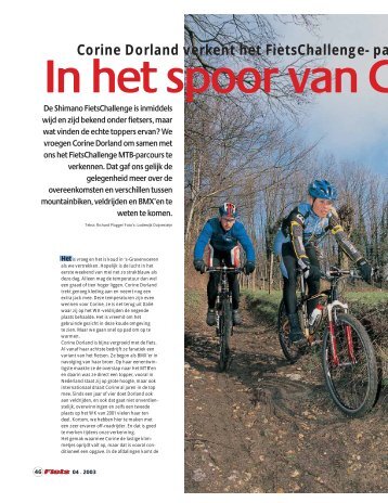 Corine Dorland verkent het FietsChallenge- pa