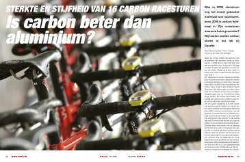 STERKTE EN STIJFHEID VAN 16 CARBON RACESTUREN - Fiets