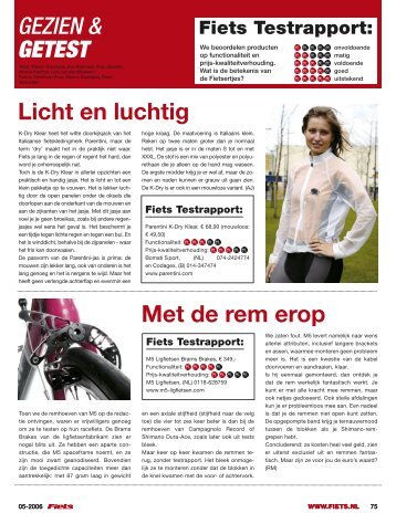 GEZIEN & GETEST Licht en luchtig Met de rem erop - Fiets