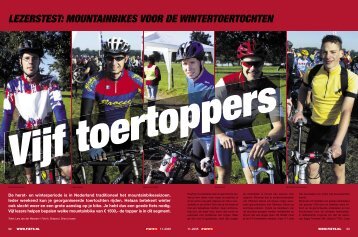 lezerstest: mountainbikes voor de wintertoertochten - Fiets
