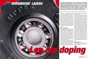Keramische lagers - Fiets