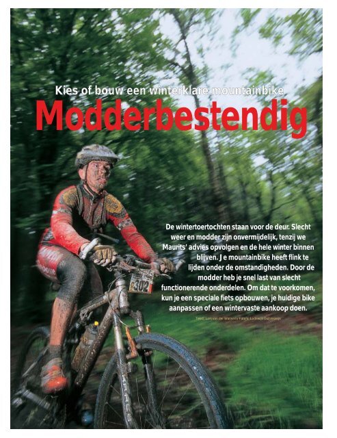 Kies of bouw een winterklare mountainbike - Fiets