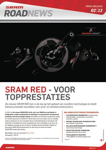 SRAM RED-2012 PR – Dutch version - Fiets