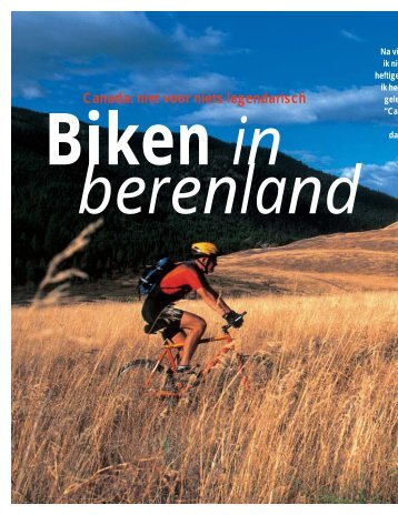 Canada: niet voor niets legendarisch - Fiets