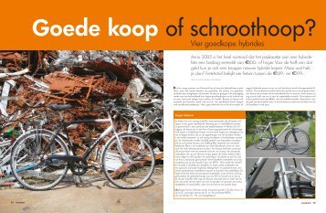 Vier goedkope hybrides - Fiets