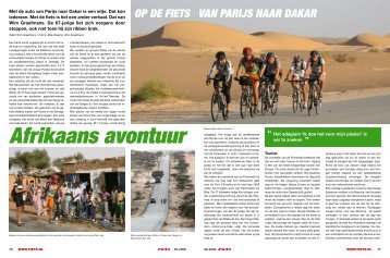 Op de fiets van parijs naar dakar afrikaans avontuur