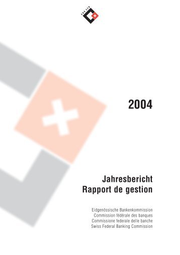 EBK Jahresbericht 2004 - Finma