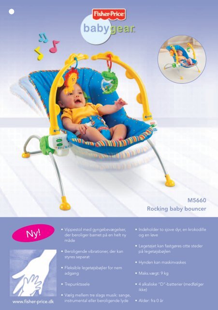 M7344 Friendly Firsts Bouncer - Fisher Price