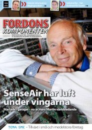 SenseAir har luft under vingarna SenseAir har luft under ... - FKG