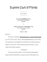 Supreme Court of Florida - Florida Supreme Court
