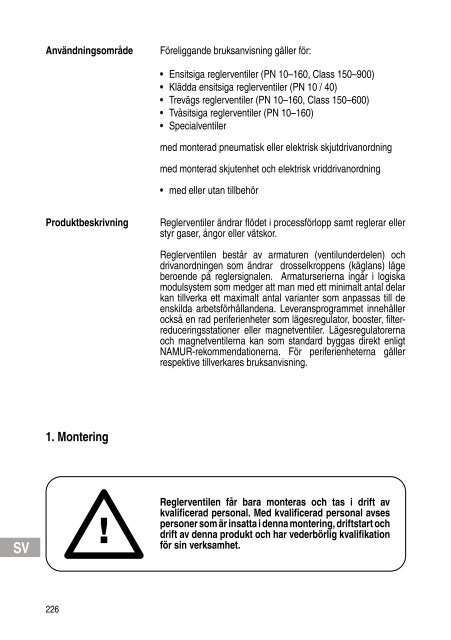 Installation and Operating Instructions Инструкция за монтаж и ...