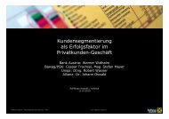 Kundensegmentierung als Erfolgsfaktor im Privatkunden-Geschäft