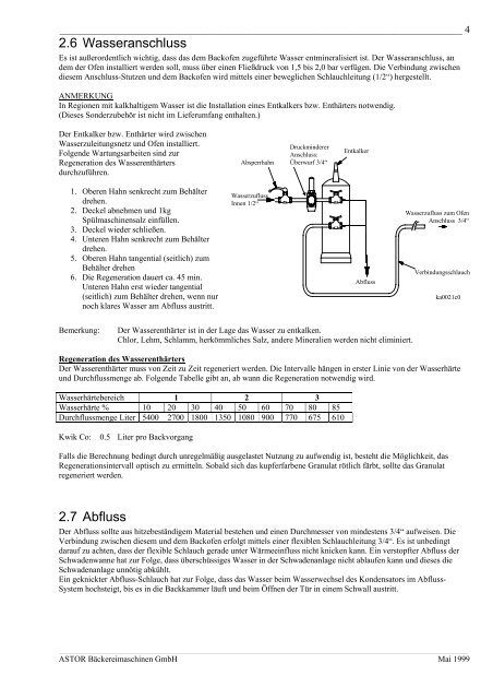 5. Inbetriebnahme Gärschrank KE 20 + H - ASTOR Gmbh