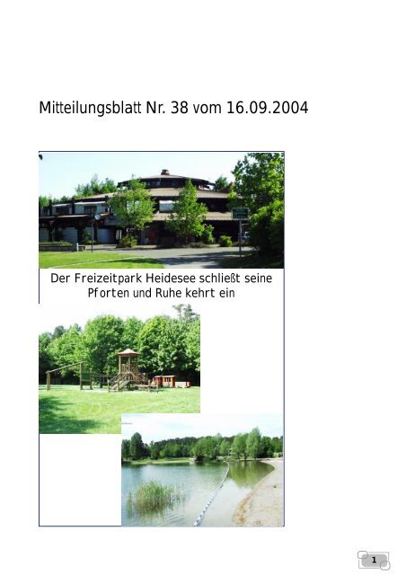 Mitteilungsblatt Nr. 38 vom 16.09.2004 - Forst in Baden