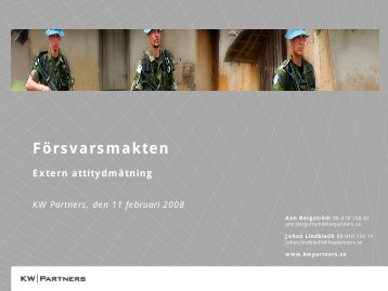 Sammanfattning - Försvarsmakten