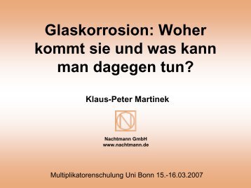 Glaskorrosion: Woher kommt sie und was kann ... - Forum Waschen