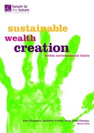 Sustainable Wealth Creation - Forum for the Future