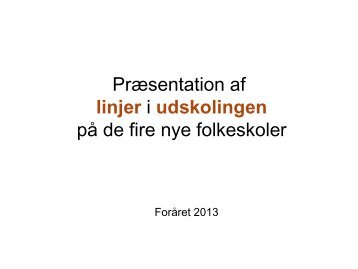 Præsentation af linjer i Fredericia - Fredericia Kommune