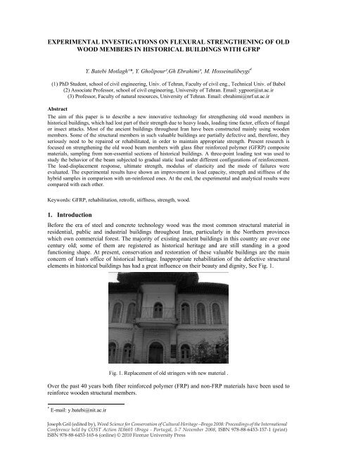 Proceedings e report - Firenze University Press