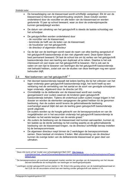 Standpunt getuigschrift juni 2013 - GO! onderwijs van de Vlaamse ...