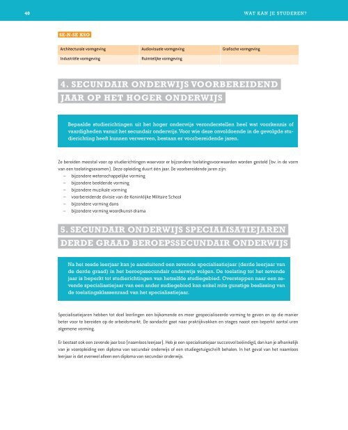 HET SECUNDAIR ONDERWIJS ? - GO! onderwijs van de Vlaamse ...