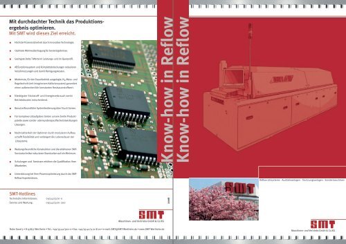 Know-how in Reflow Know-how in Reflow - G.Werner GmbH