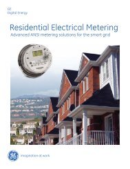 Residential Electrical Metering - GE Digital Energy