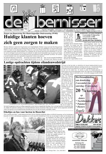 Weekblad Bernisser wk44.pdf - Gemeente Bernisse