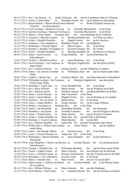Raalte, index ref. dopen 1745-1811 - Geneaknowhow.net