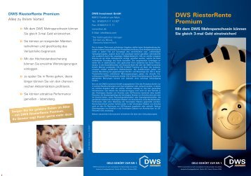 DWS Riesterrente Premium