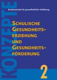 Schulische Gesundheitserziehung und Gesundheitsförderung