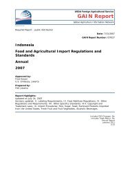 GAIN Report - Foreign Agricultural Service