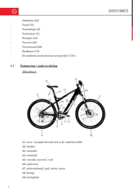 ORIGINELE HANDLEIDING GHOST E-HYBRIDE - Ghost Bikes