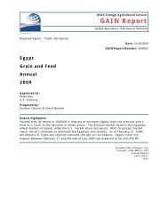 Egypt - Foreign Agricultural Service