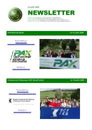 NEWSLETTER - Golf und Country Club Wallenried