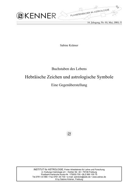 Hebraische Zeichen Und Astrologische Symbole Sapientia