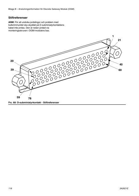 3A2621E - PCF, Instructions-Parts, Swedish