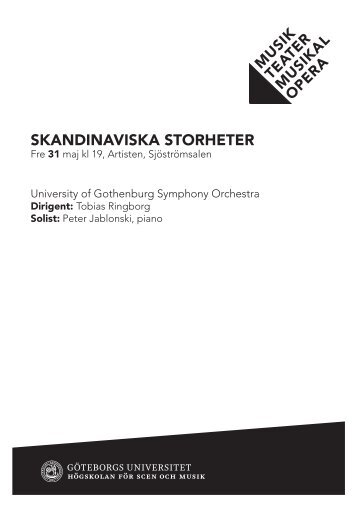 SKANDINAVISKA STORHETER - Göteborgs universitet