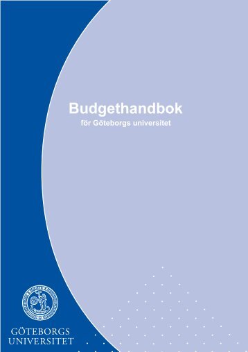 Budgethandbok - Göteborgs universitet
