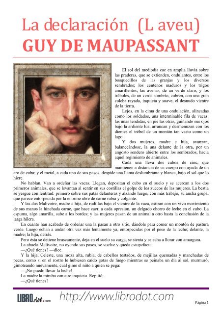 La declaración (L aveu) GUY DE MAUPASSANT - GutenScape.com