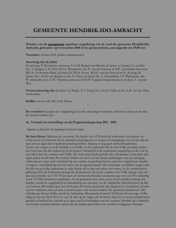 GEMEENTE HENDRIK-IDO-AMBACHT